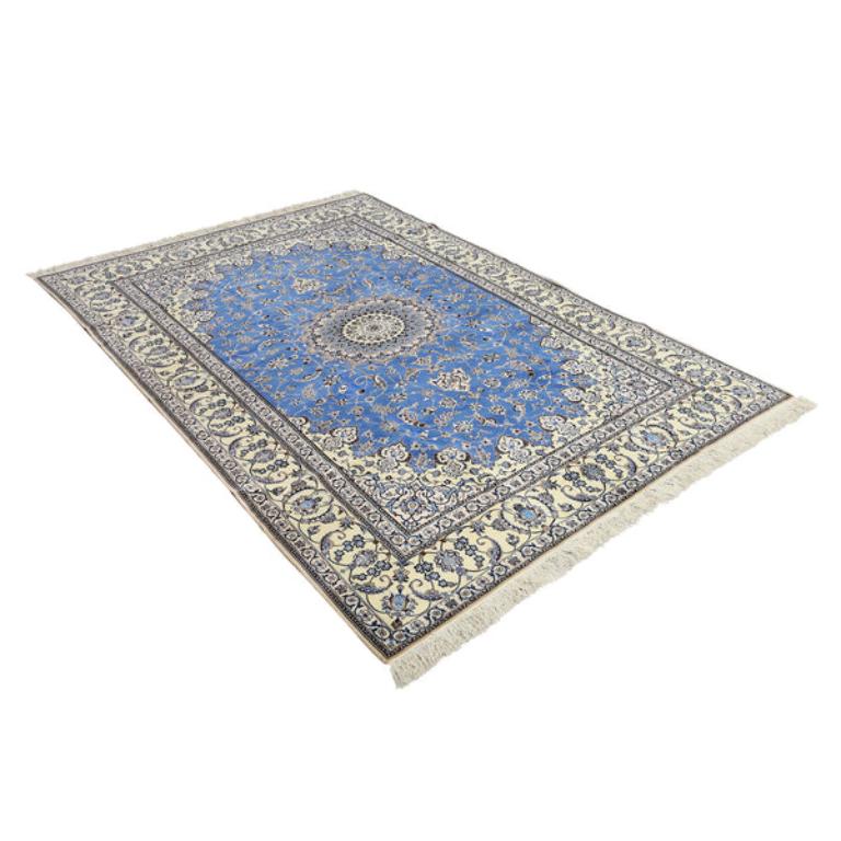 Perse Tapis New Persian Nain - Taille : 6'7 X 10'3 en vente