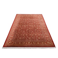 New Persian Qom Mohamadi Rug in Silk - Size: 6'8x4'4
