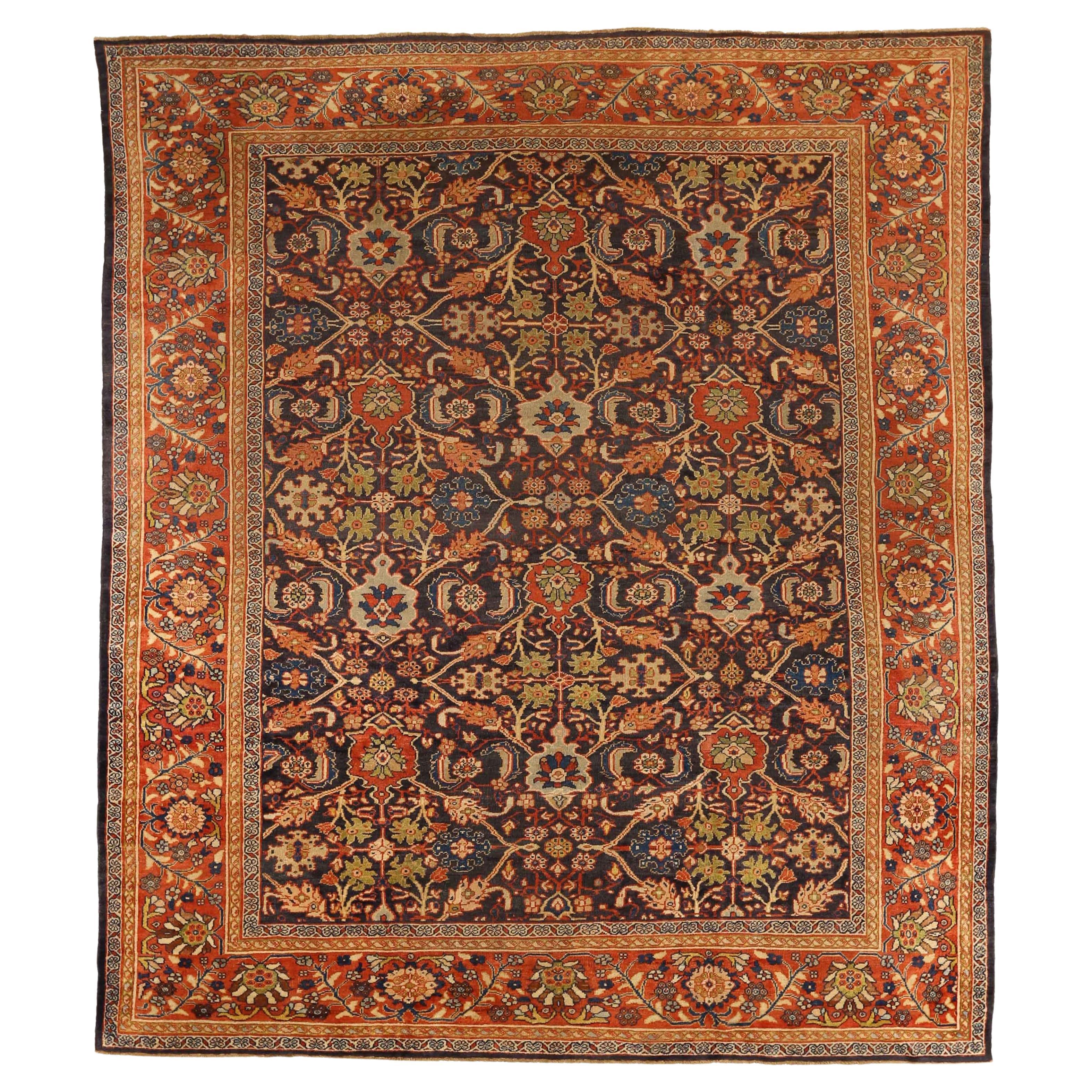 New Persian Rug with Sultanabad Design For Sale