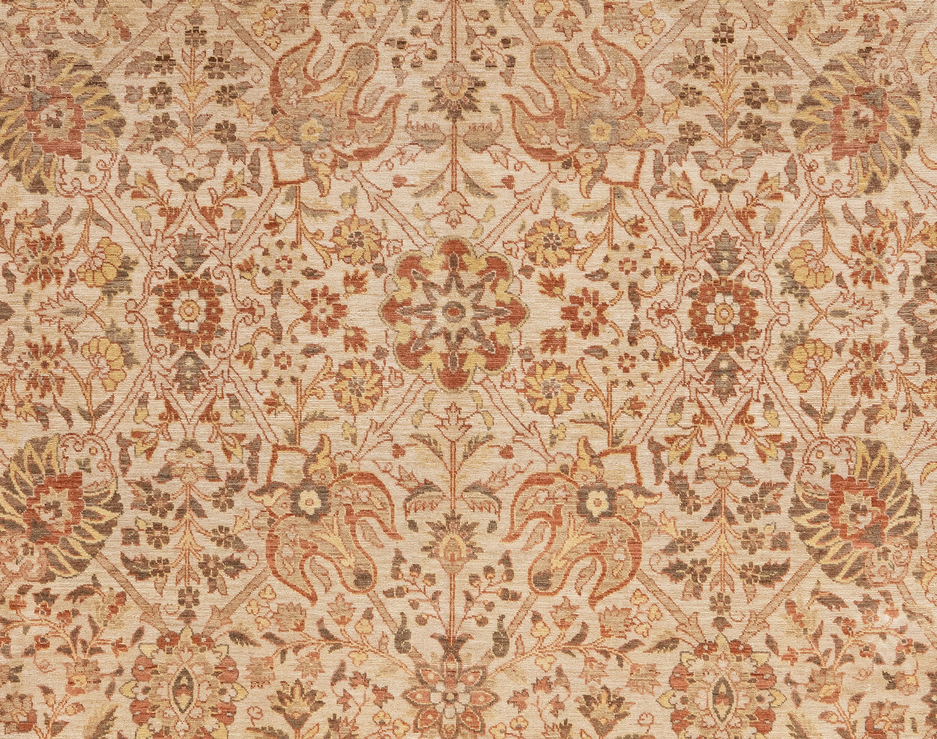 Hand-Knotted New Persian tabriz hadi jalili Rug For Sale