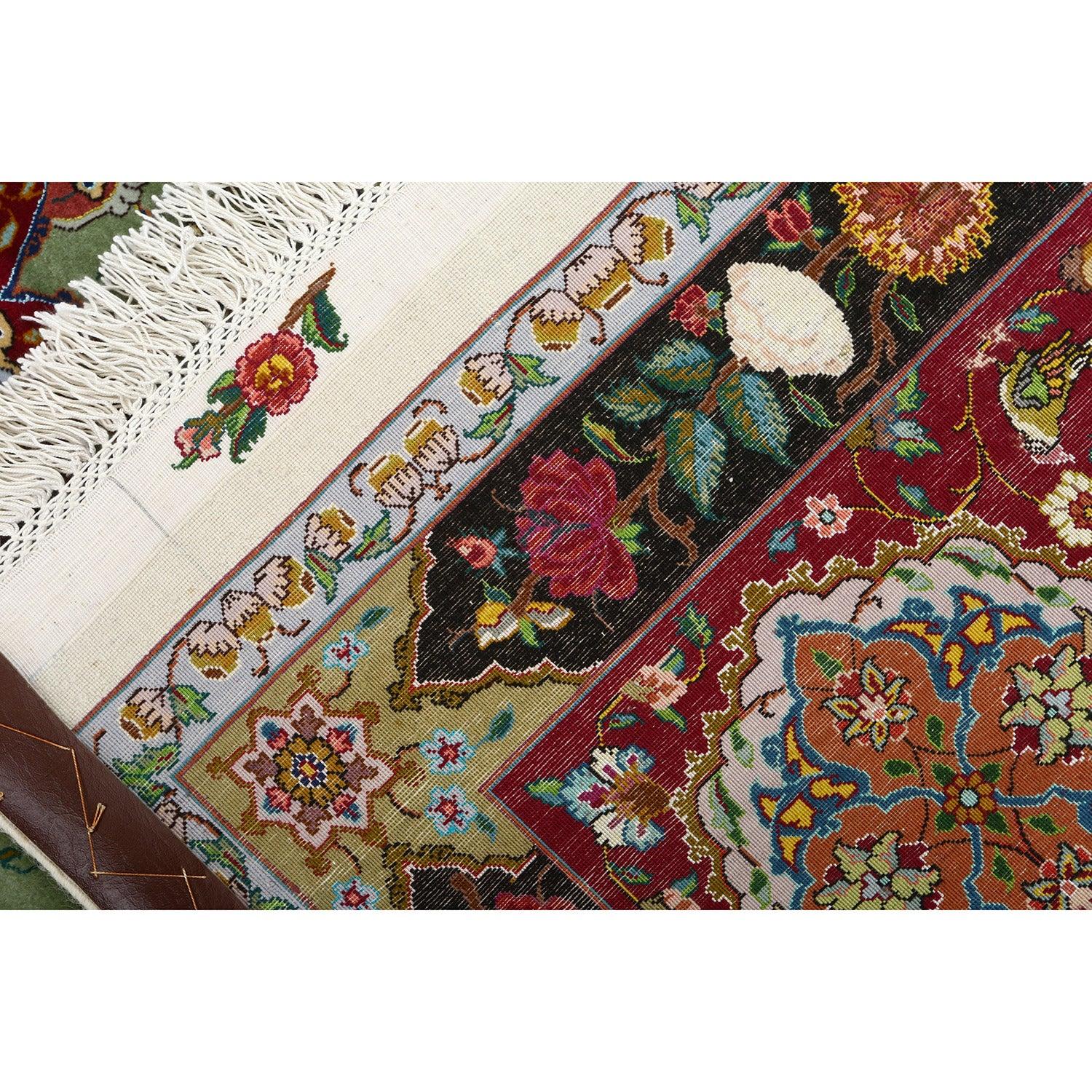 New Tabriz Pournami Rug in Kork and Silk 13'10 X 9'10

Key Details:
Pile: Kork & Silk
Foundation: Silk
Origin: Tabriz Pournami
Design: Pournami
Approximate Age: new
Quality (KPI): 550
Condition: Good
Dimension: 13'10 x 9'10
Inventory Number:
