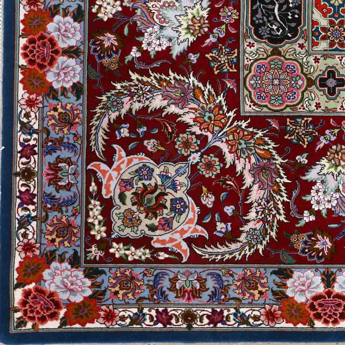 Persiano Tappeto New Persian Tabriz in lana e seta - Dimensioni: 15'11 X 10'7 in vendita