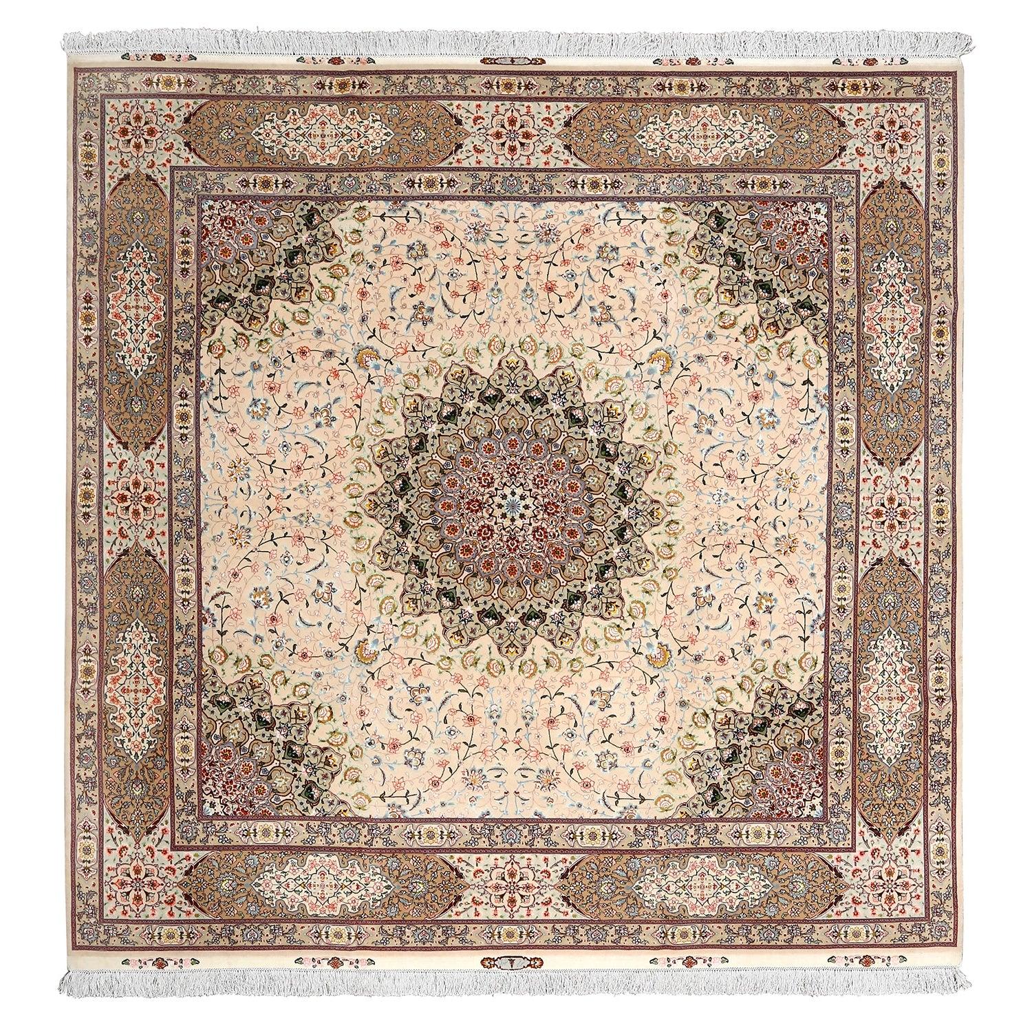 Tappeto New Persian Tabriz in lana e seta - Dimensioni: 9'8 X 9'11