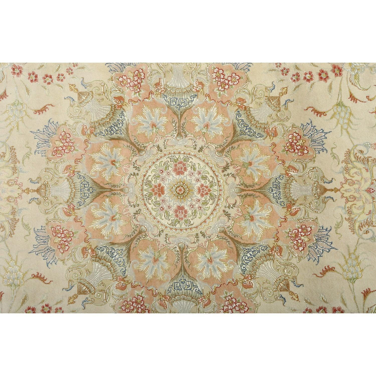 Persiano Tappeto New Persian Tabriz in lana e seta - Dimensioni: 11'8 X 8'3 in vendita