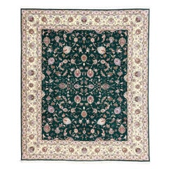 Nouveau tapis persan Tabriz en laine, soie et coton - Taille : 9'10 X 8'3