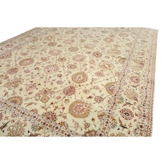 Nueva Alfombra Persa Tabriz de Lana, Seda y Algodón - Tamaño:13'4 X 9'11