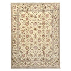 Nueva Alfombra Persa Tabriz de Lana, Seda y Algodón - Tamaño:13'4 X 9'11