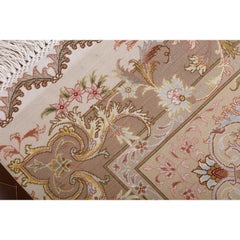 Neuer persischer Täbris- Shirfar-Teppich aus Wolle und Seide- Größe: 12' X 8'2