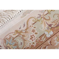 New Persian Tabriz Shirfar Rug in Wool and Silk - Size:11'10 X 8'3