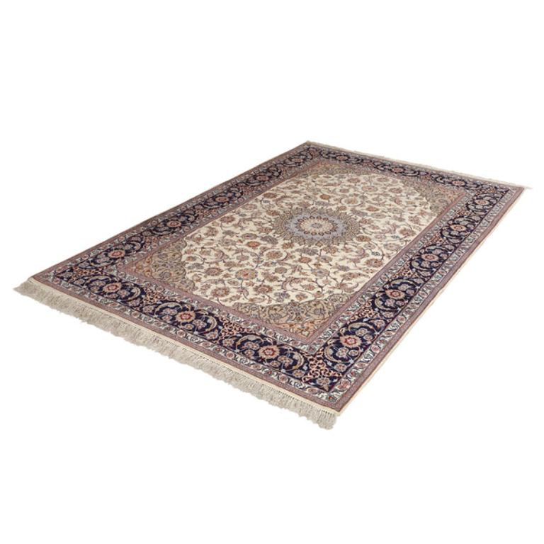 Persiano Tappeto New Persian Tabriz Taghizadeh in kork e seta - Dimensioni: 9'11 X 6'7 in vendita