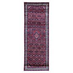 New Persian with Mahi Fish Design Wide Runner Pure Wool Hand Knotted Rug