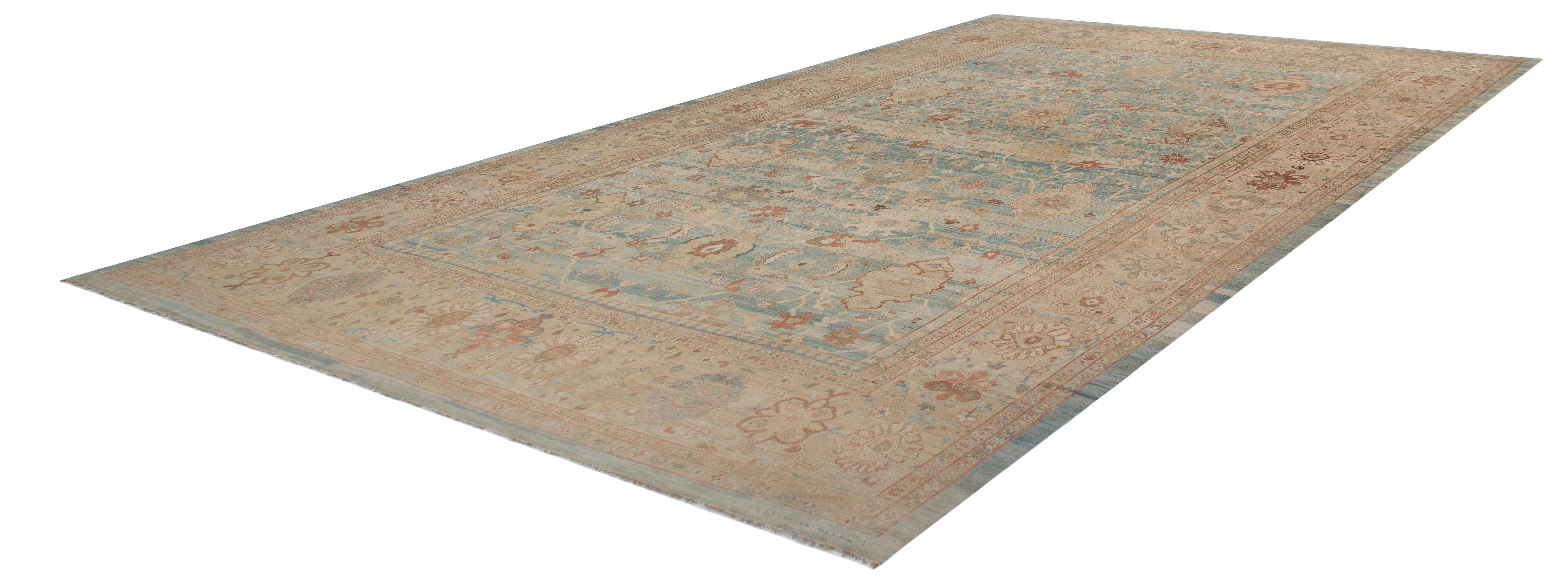 &New Persischer Ziegler Sultanabad Teppich (Wolle) im Angebot