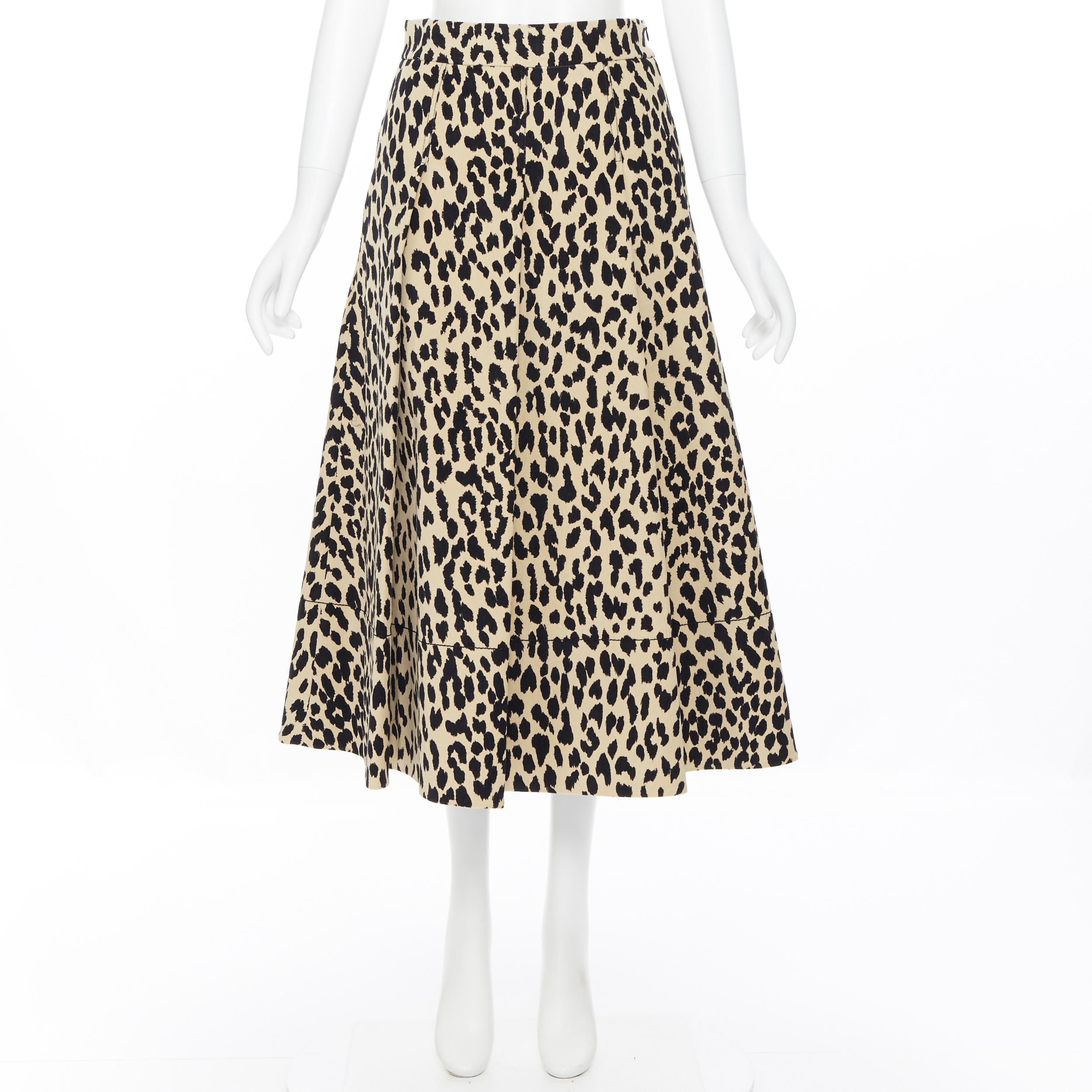 black leopard skirt