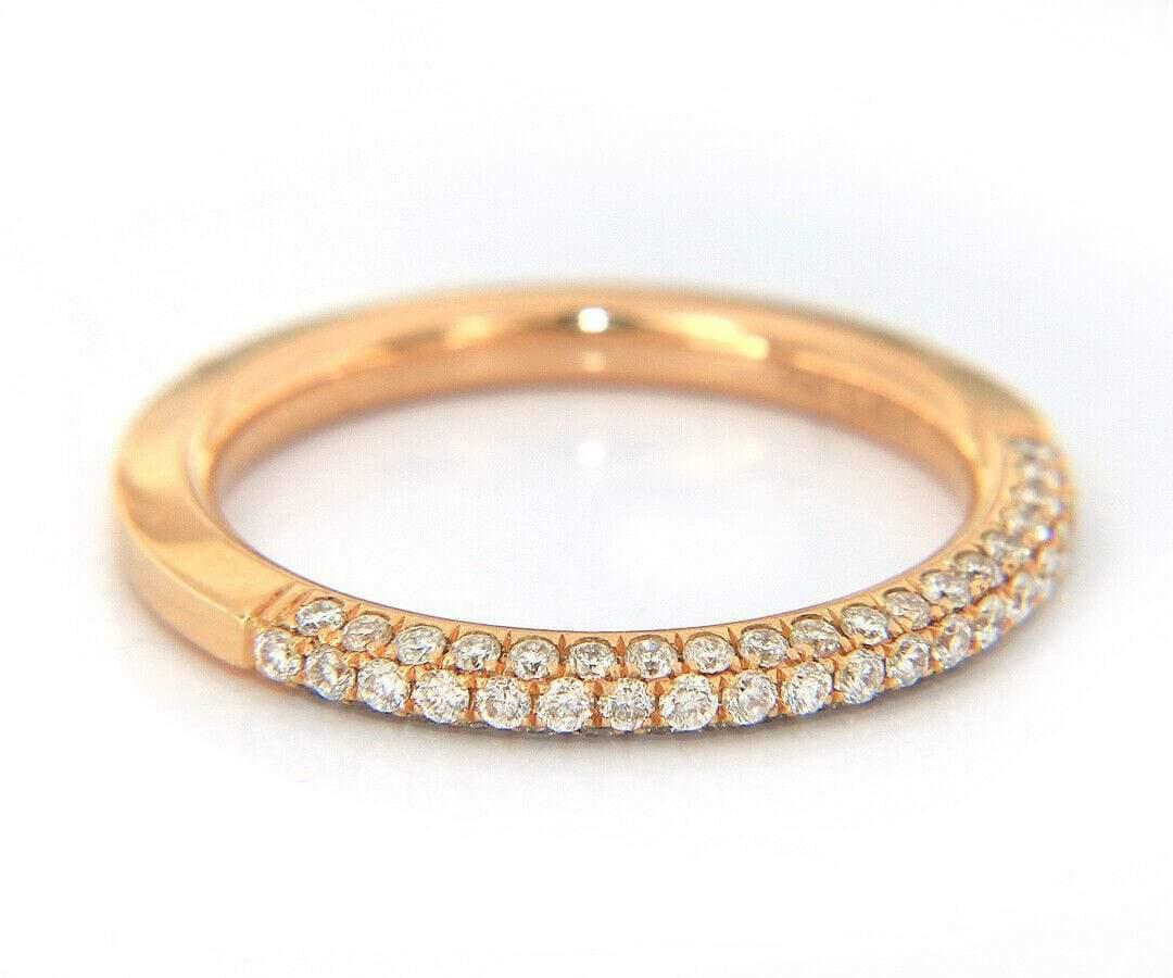 New Pierro Milano 0.46ctw Pave Diamond Wedding Band Ring in 18K

Pierro Milano Pave Diamond Wedding Band Ring
18K Rose Gold
Diamonds Carat Weight: Approx. 0.46ctw
Band Width: Approx. 2.22 MM
Ring Size: 6.50 (US)
Weight: Approx. 3.55 Grams
Stamped: