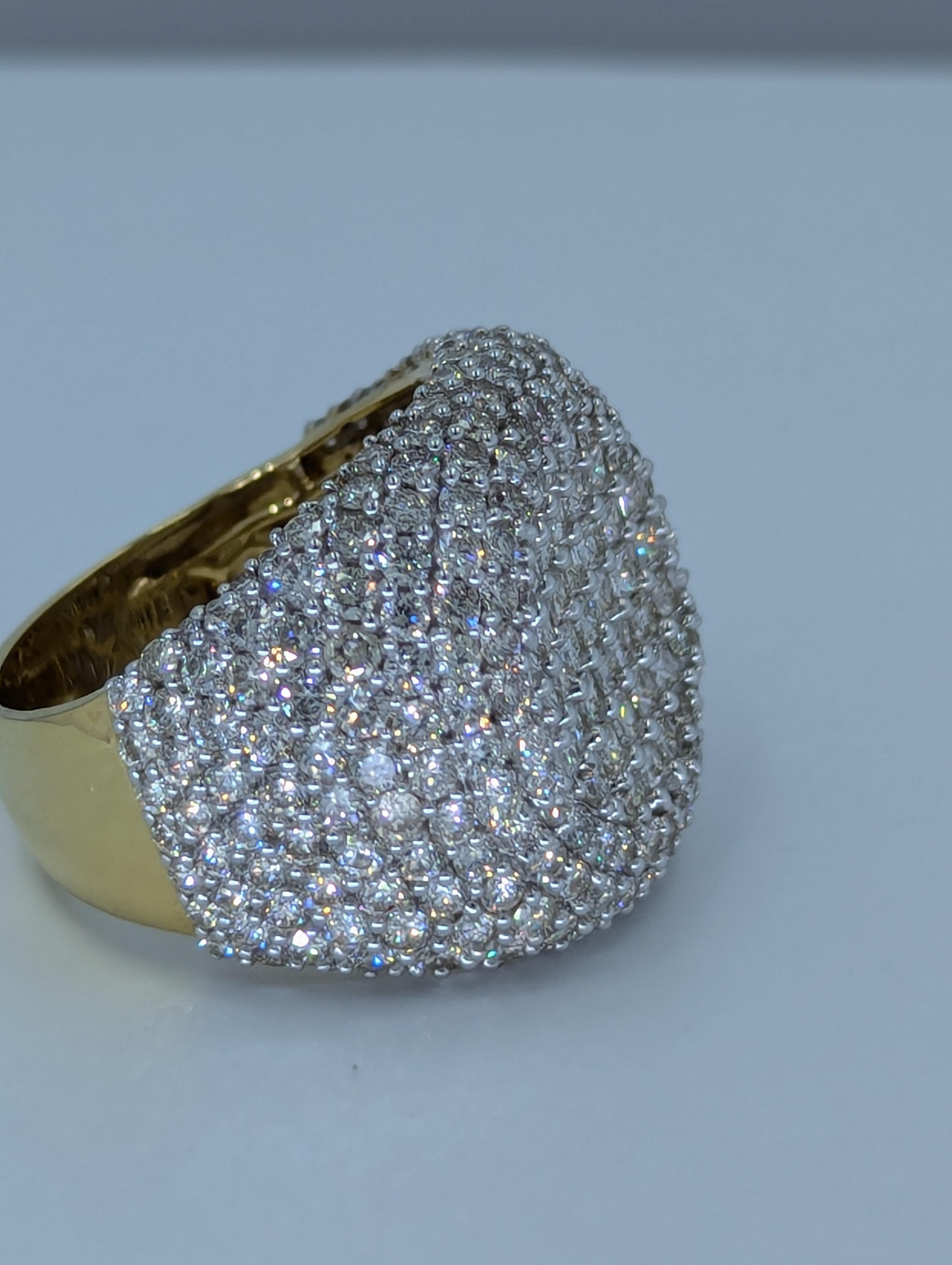 Women's or Men's New Pinky Men Natural Diamond Ring Diamond 10K Yellow Gold For Sale