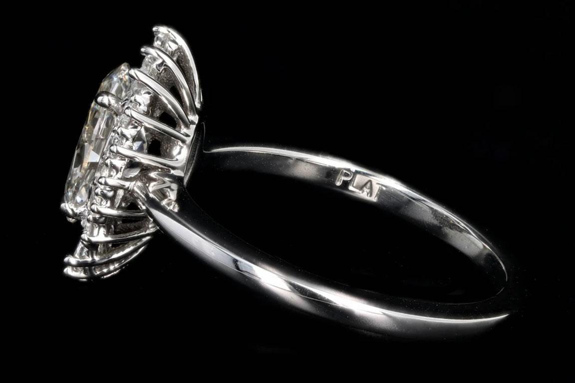 oval ballerina engagement ring