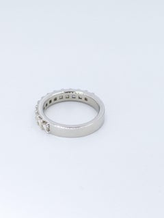 New Platinum  1.50ct Diamonds half Eternity Ring Anniversary Wedding Pinky