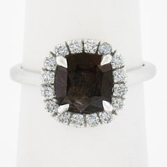 Verlobungsring, NEU Platin 2,35 Karat GIA zertifizierter Ceylon Alexandrit & Diamant Halo