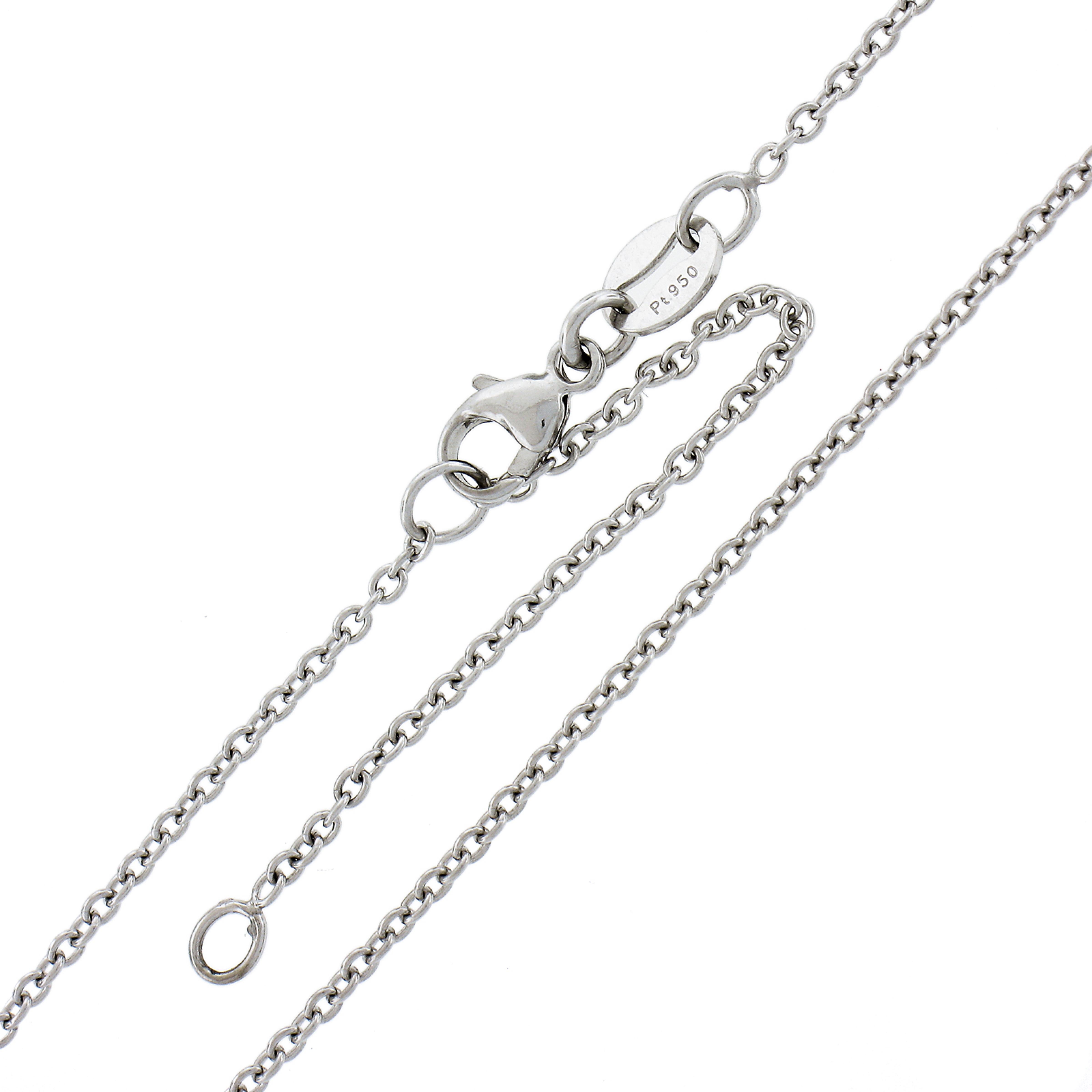 NEW Platinum 2.42ct GIA Oval AMAZING BLUE Sapphire Diamond Halo Pendant Necklace For Sale 3