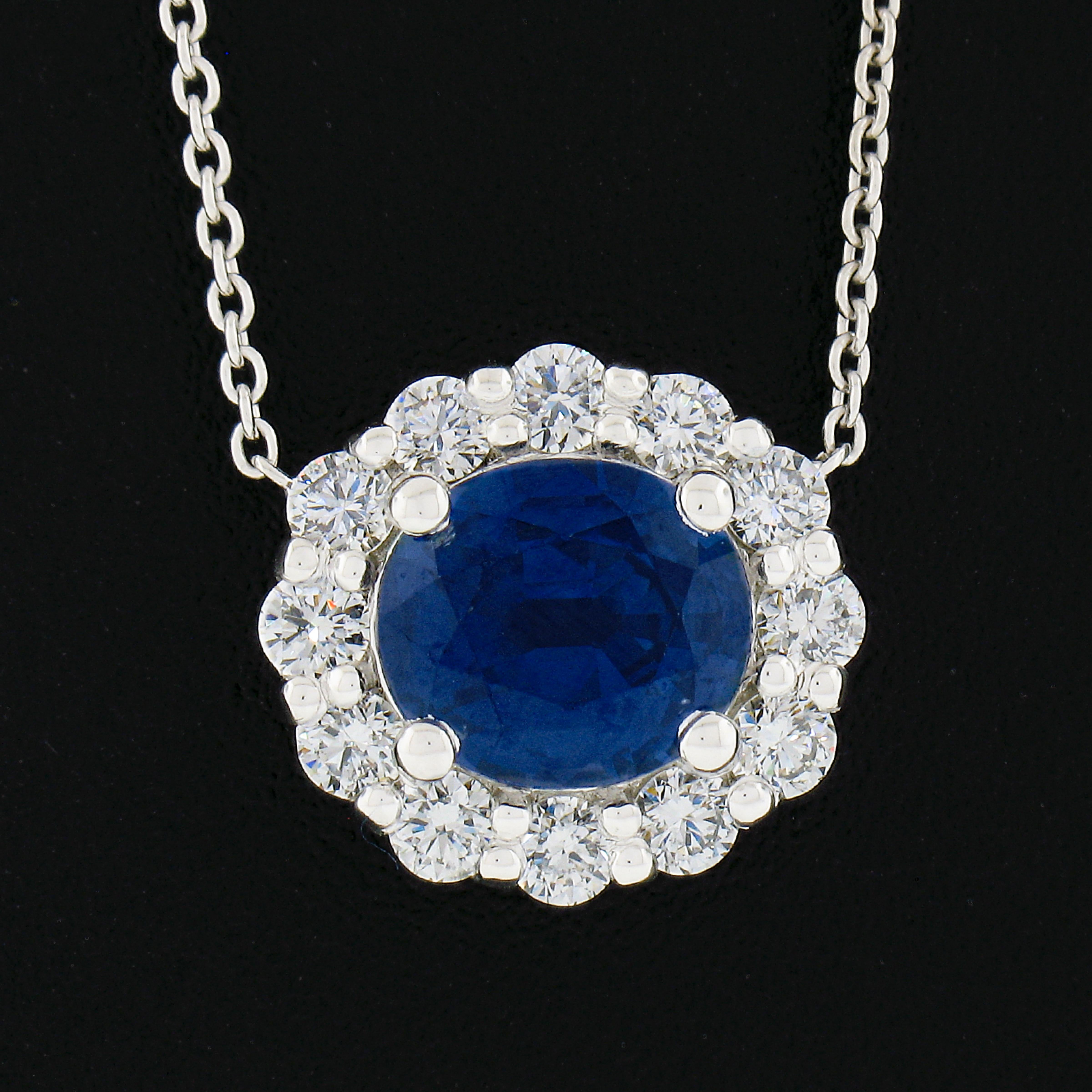 royal blue sapphire necklace