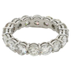 New Platinum Elegant High Fashion 4.25CT VS Diamond Eternity Band Ring