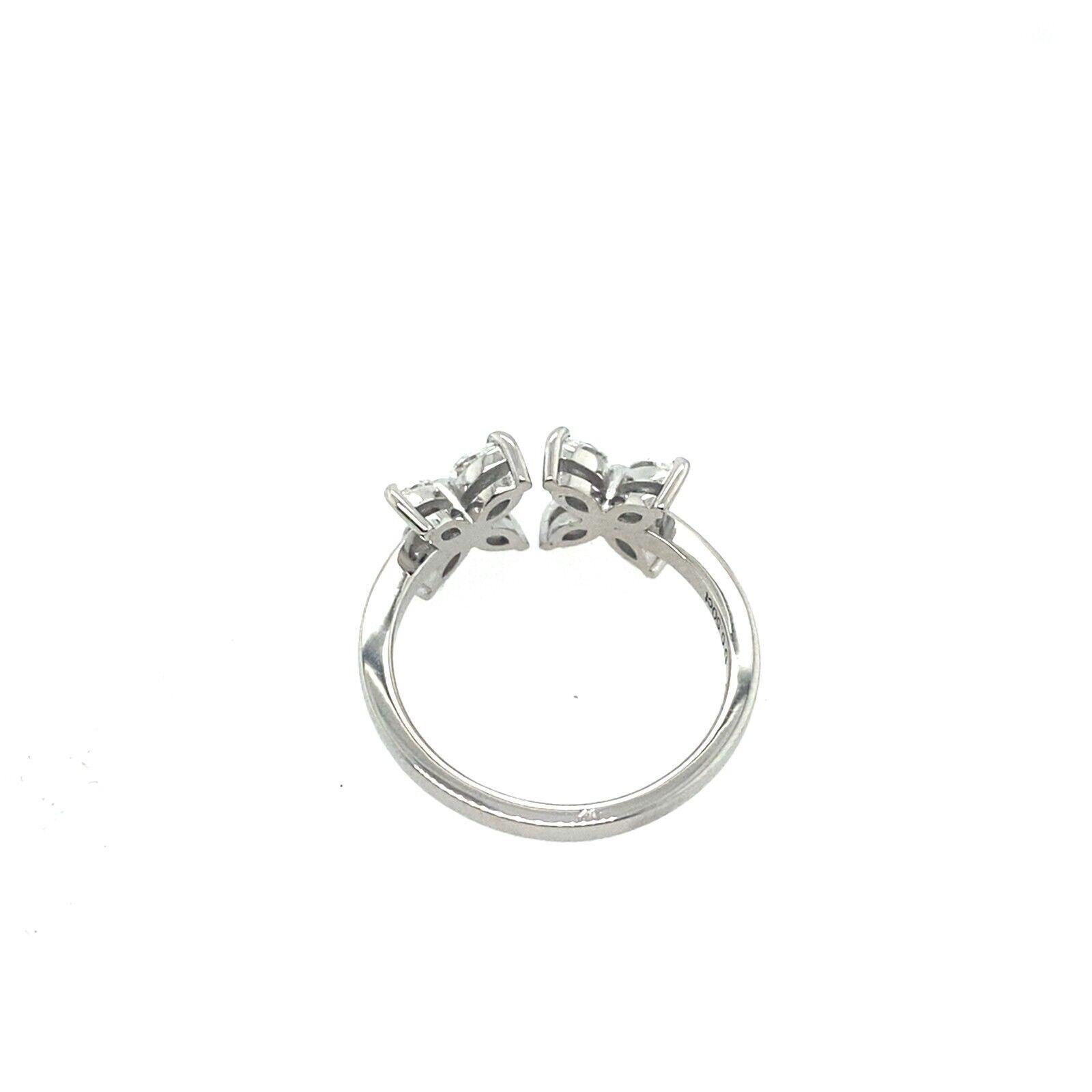 Neuer Platin-Marquise-Ring aus Platin mit 8 G/VS Marquise-Diamanten besetzt im Zustand „Hervorragend“ im Angebot in London, GB