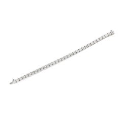 New Platinum Tennis Bracelet with 17.14 Carat Round Diamonds I VVS1/VVS2 GIA