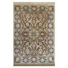 New Polonaise Rug Silk and Wool Antique Isfahan Design Bespoke Sizes