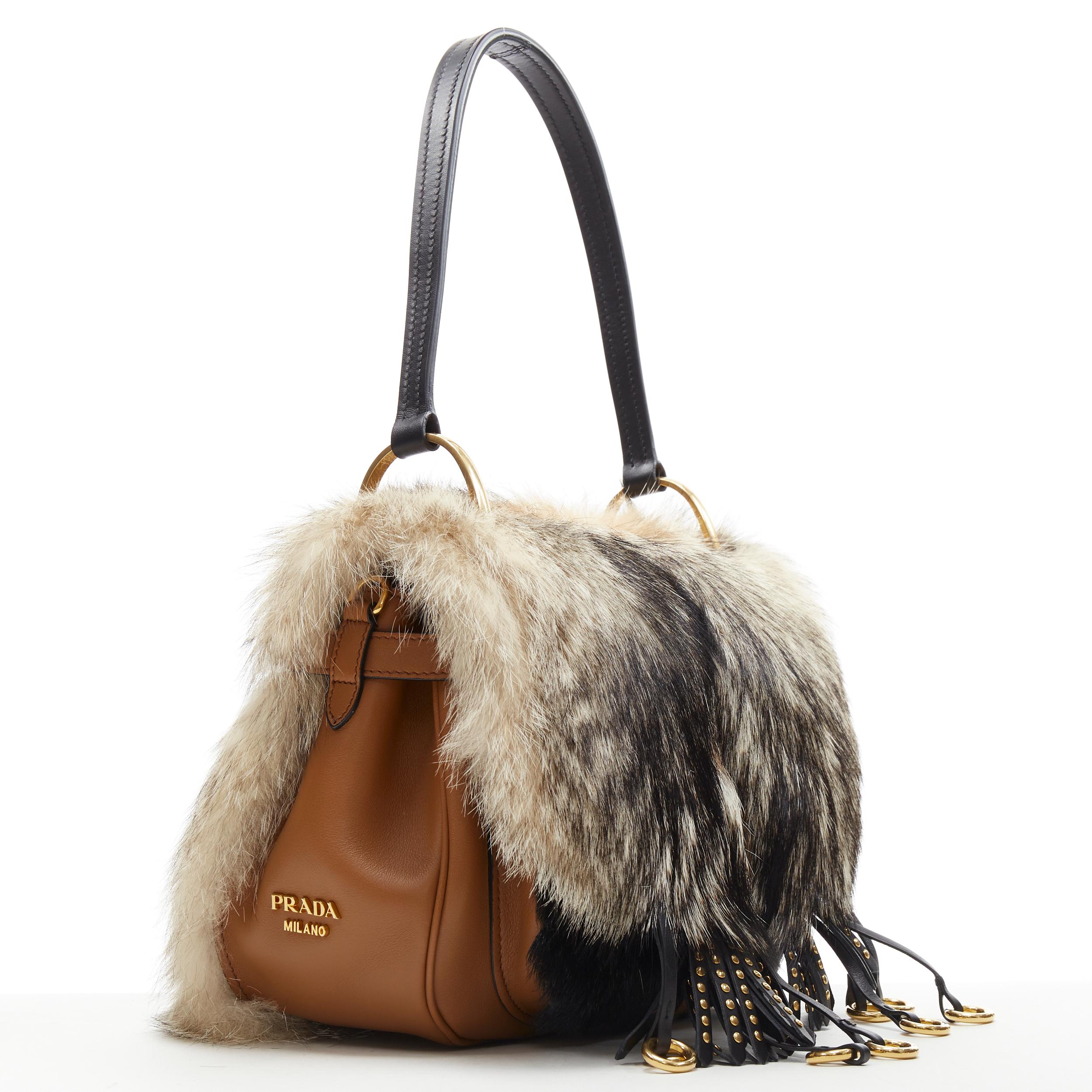 furry prada bag