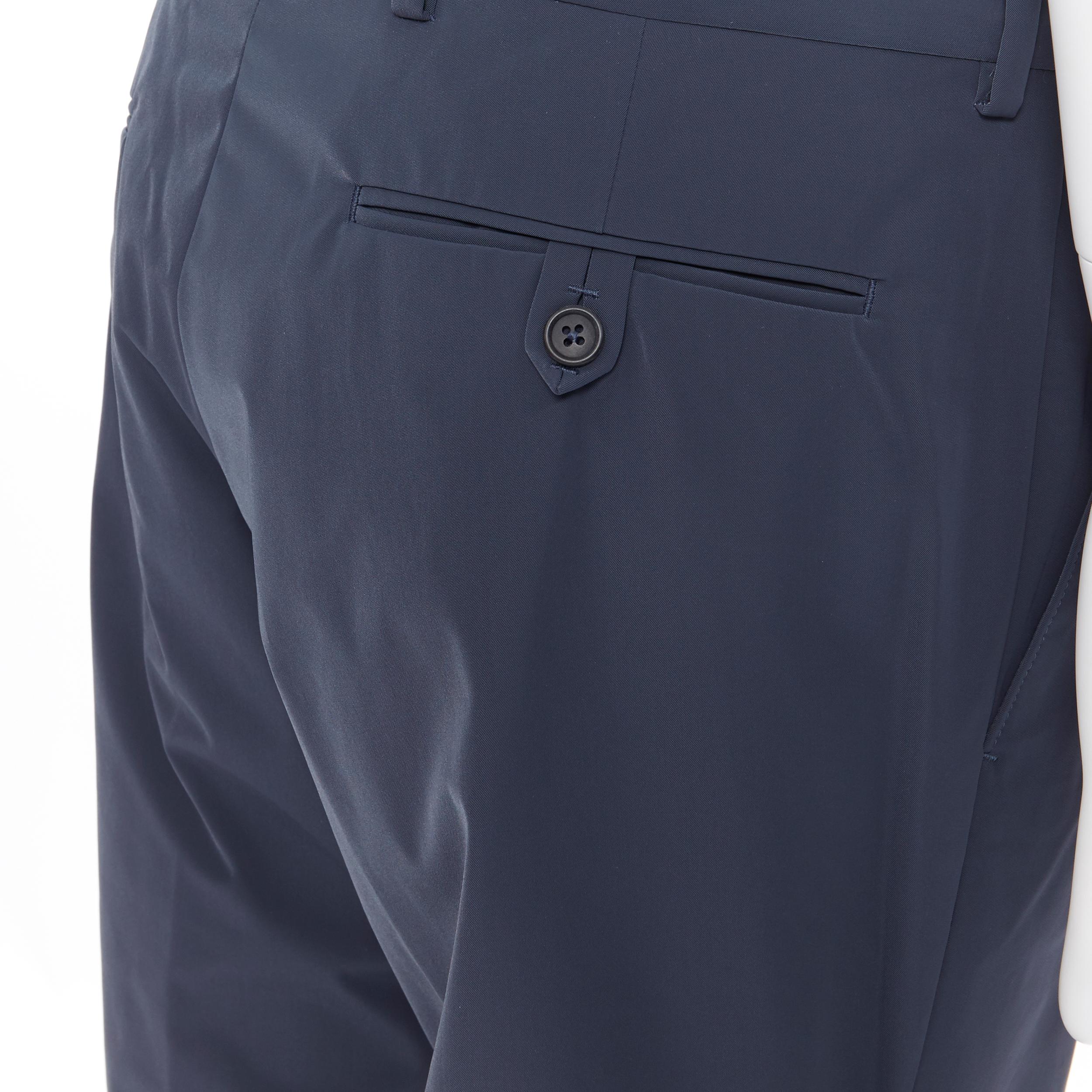 new PRADA 2018 black sportswear logo cuff hem track pants trousers IT52 XL 2