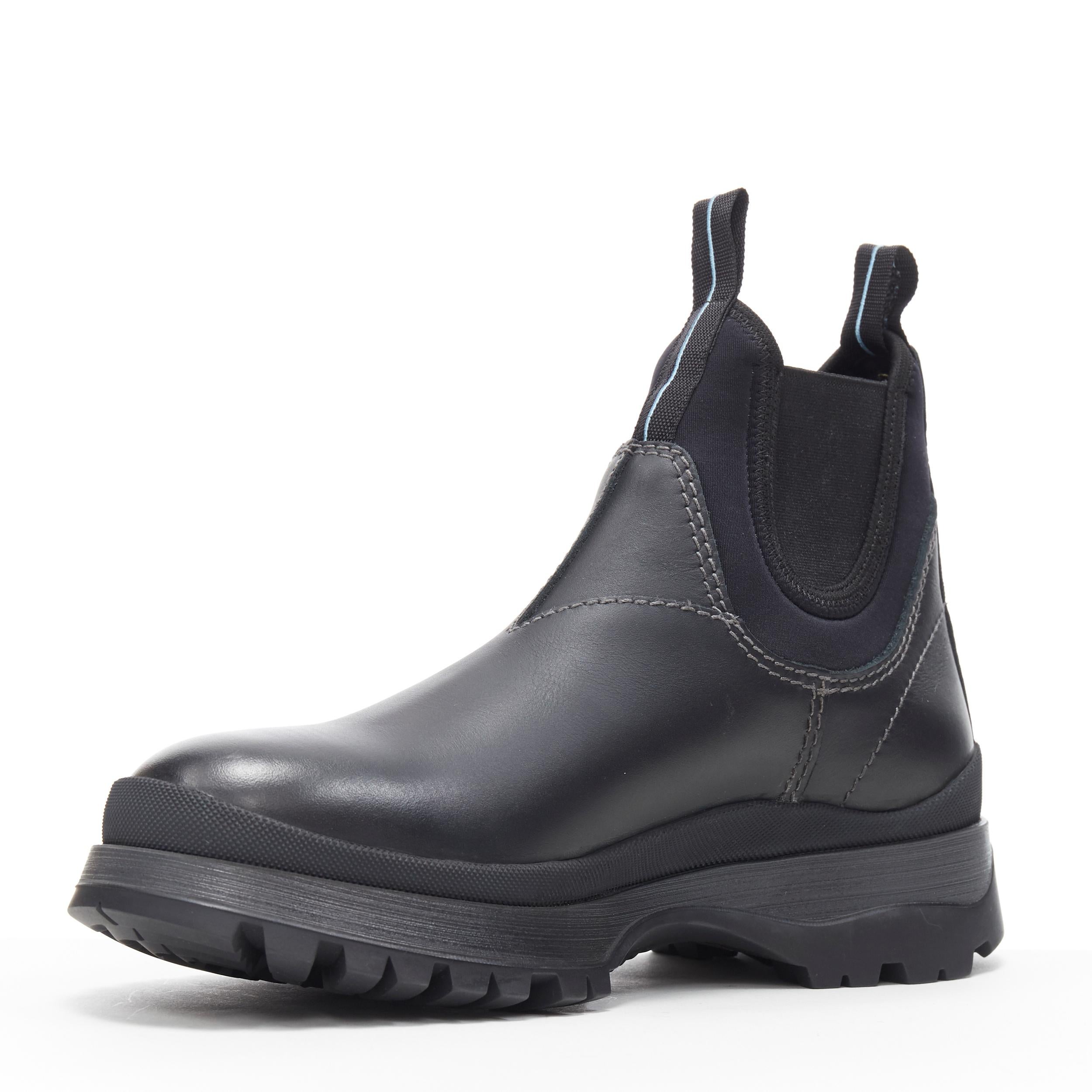 nuevo PRADA 2018 Pasarela Brixxen negro becerro suela chelsea botas UK6.5 EU40.5 en Nuevo Estado en Hong Kong, NT