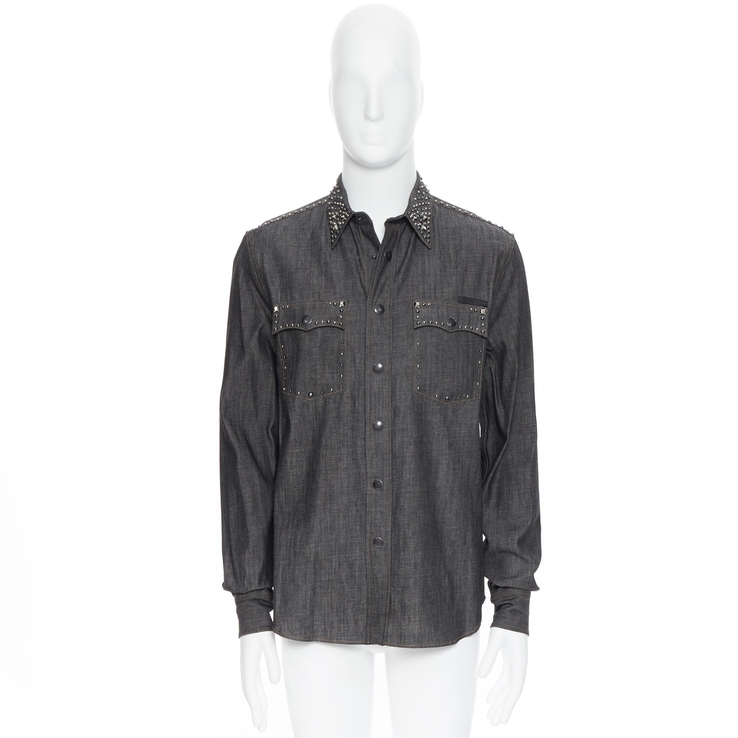 prada denim shirt