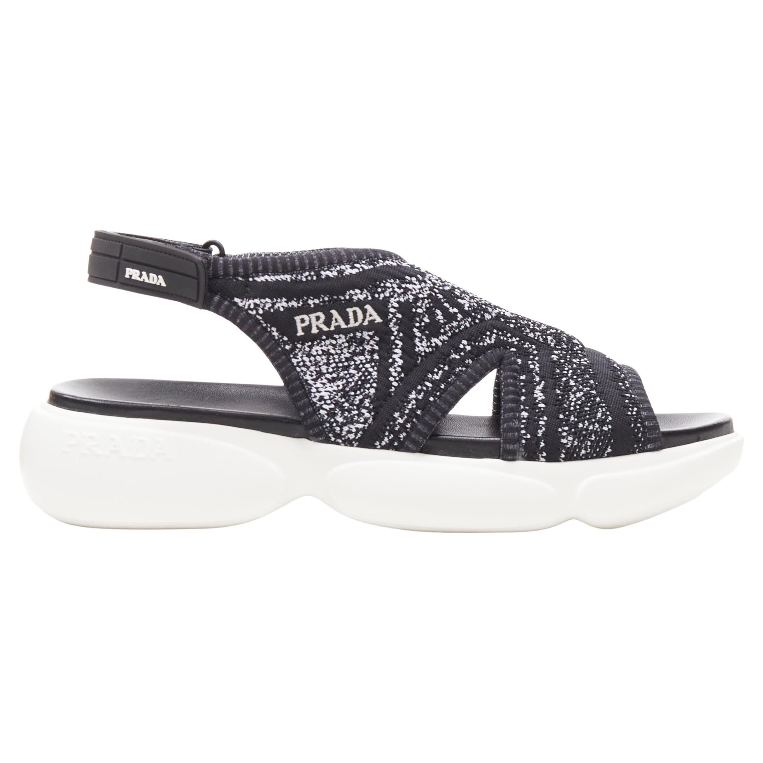 prada cloudbust black white