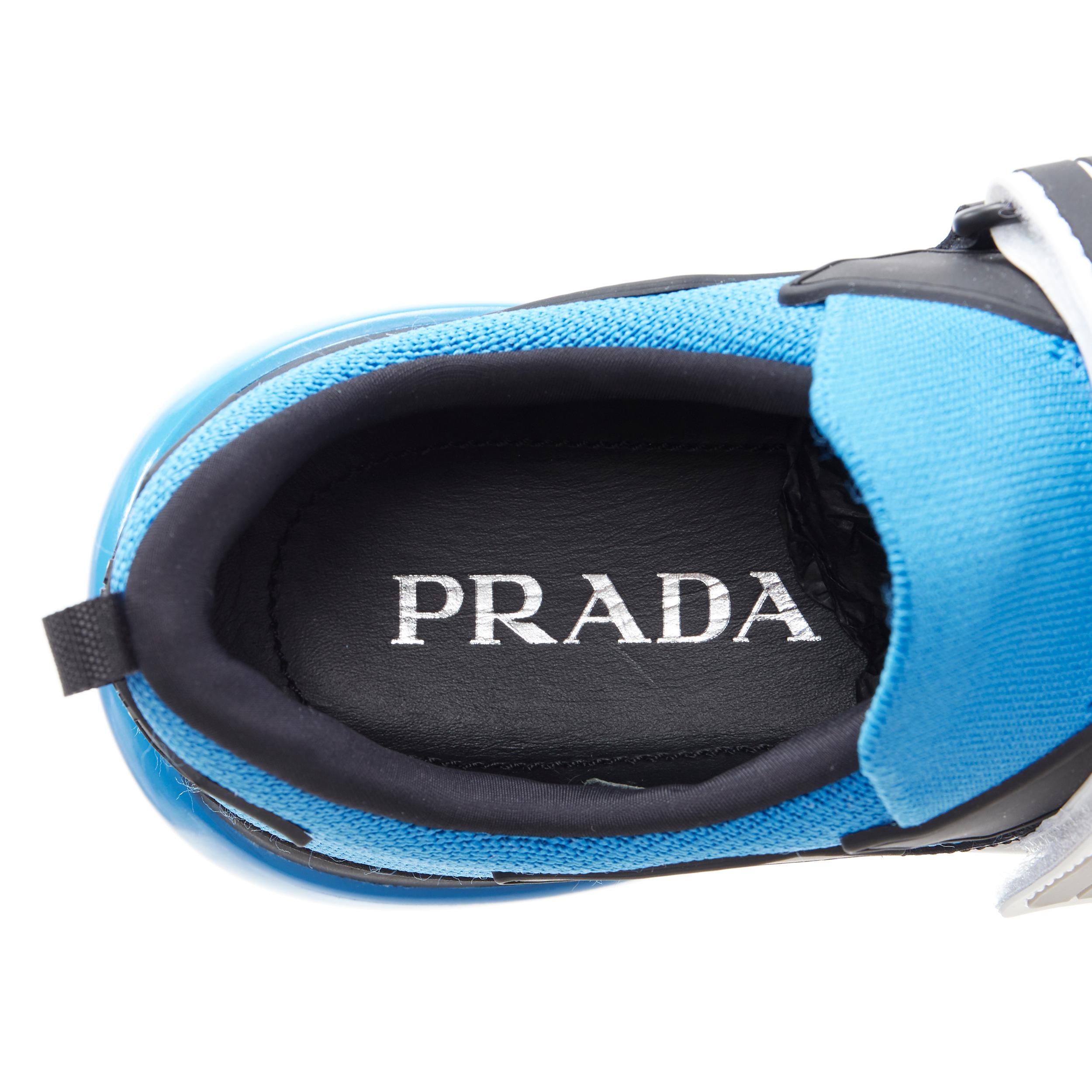 new PRADA 2019 Cloudbust black knitted logo rubber strap sneaker UK5.5 EU38.5 5