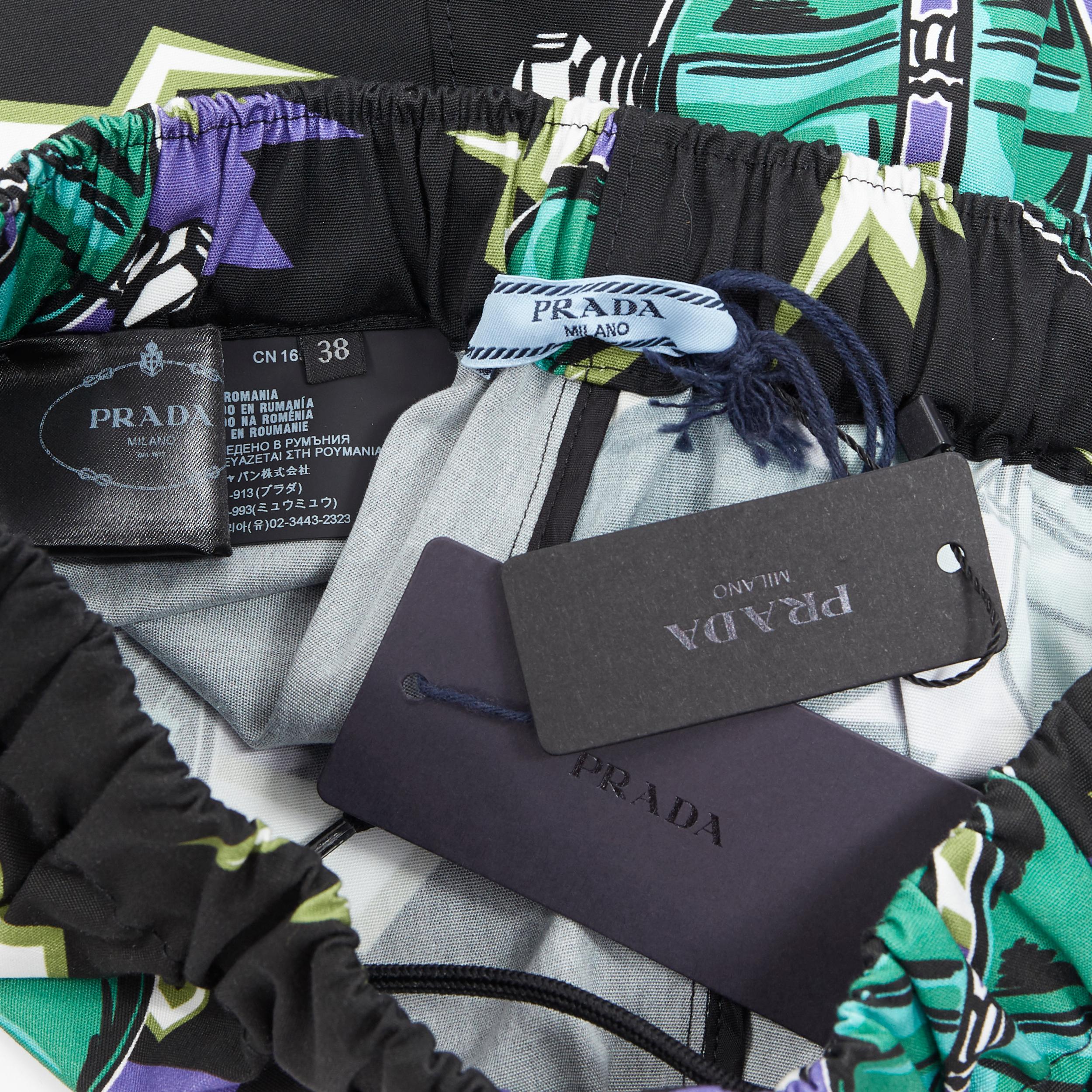 nuevo PRADA 2019 Frankenstein Divisa Corazón impresión casual verano pantalones cortos IT38 XS 4