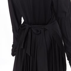new PRADA 2019 Runway Frankenstein Couple black cotton layered skirt dress L