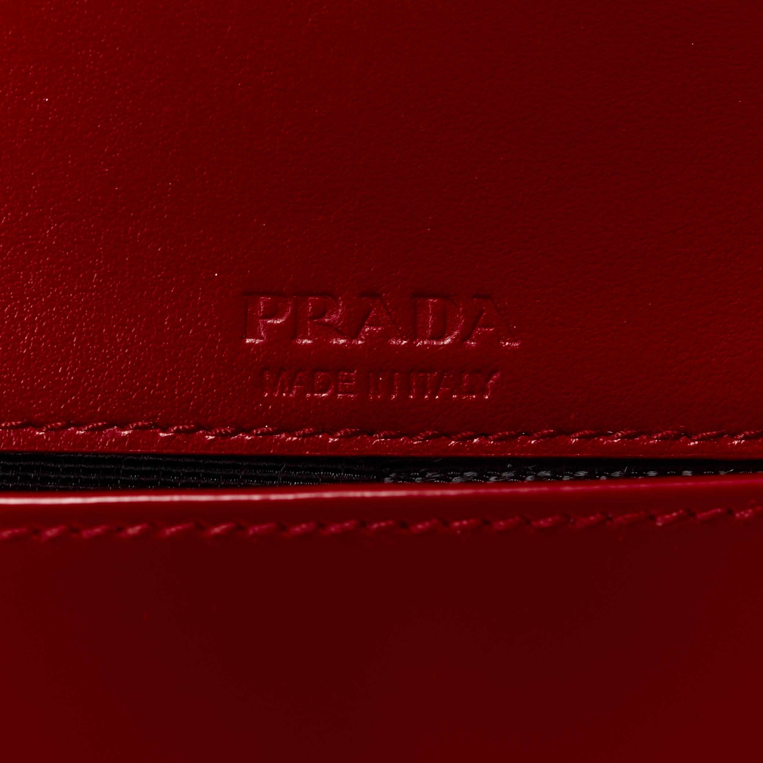 new PRADA 2021 2 pack playing cards red triangle logo envelop case pouch clutch 4
