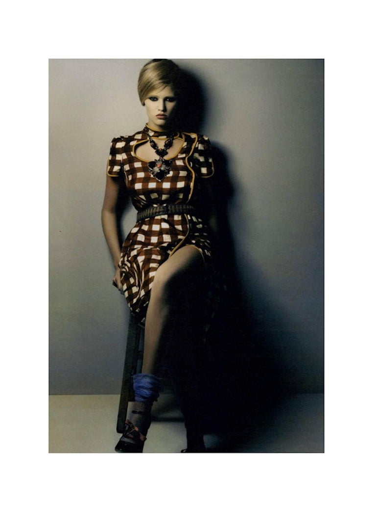 NEW Prada Asian-Inspired Ruched Printed Silk Twill Cocktail Dress 40 at  1stDibs
