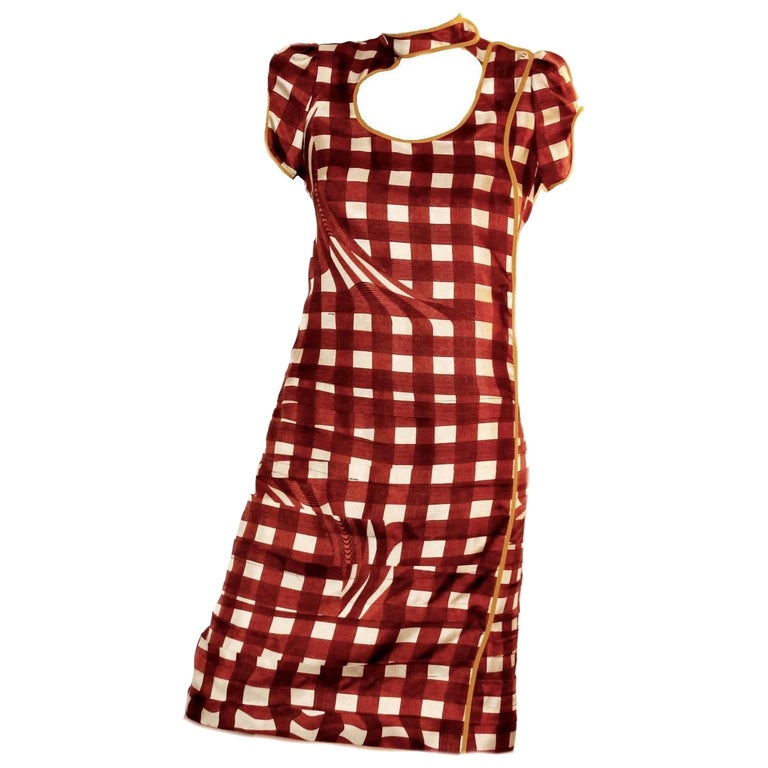 NEW Prada Asian-Inspired Ruched Printed Silk Twill Cocktail Dress 40 at  1stDibs