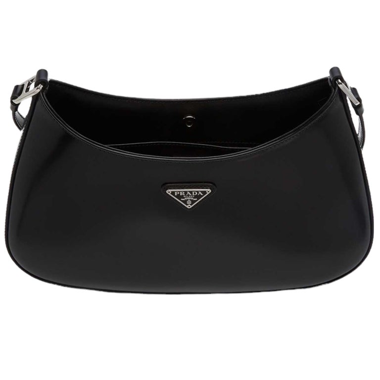 NEW Prada Black Cleo Leather Hobo Shoulder Bag at 1stDibs