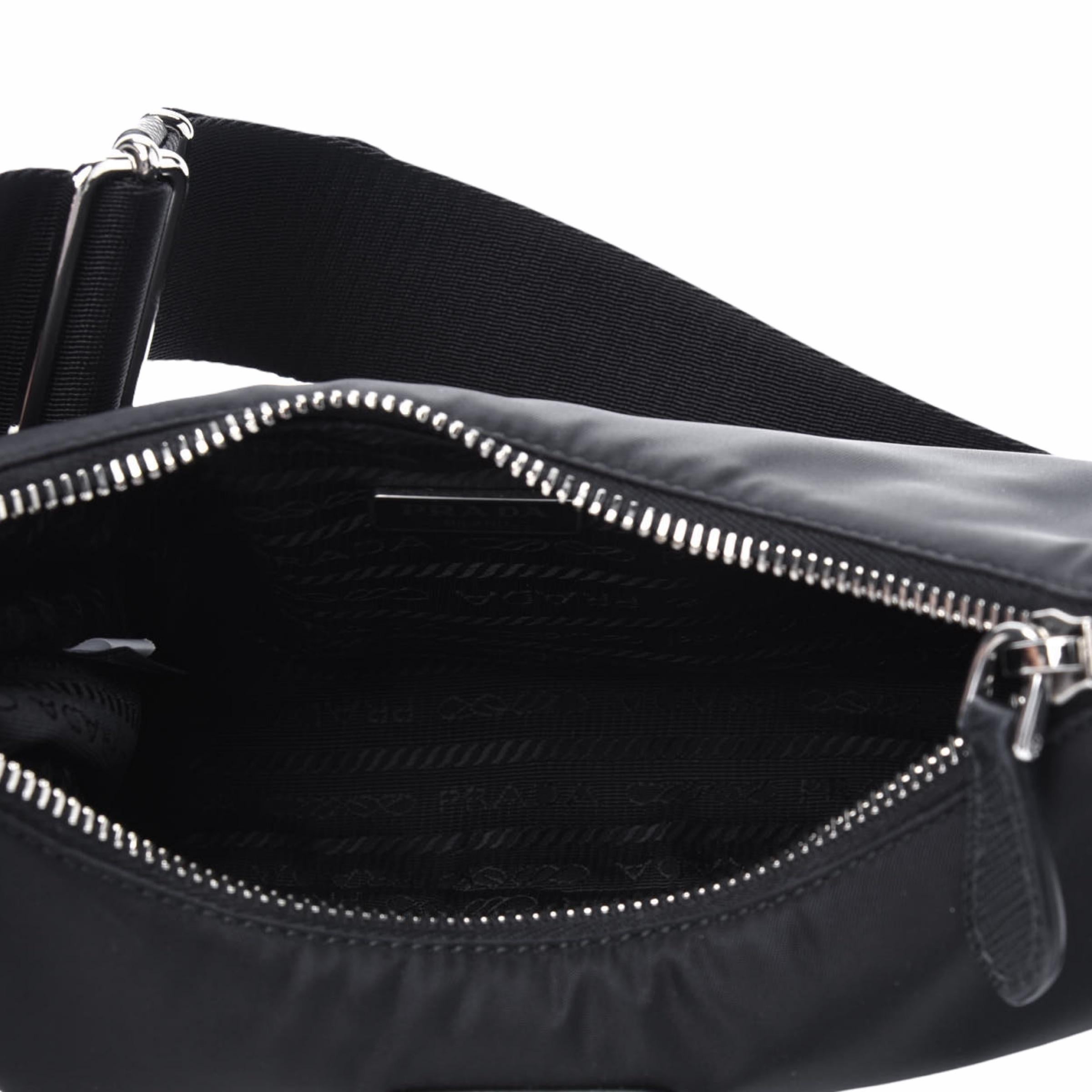 NEW Prada Black Re-Edition 2005 Re-Nylon Shoulder Bag 5