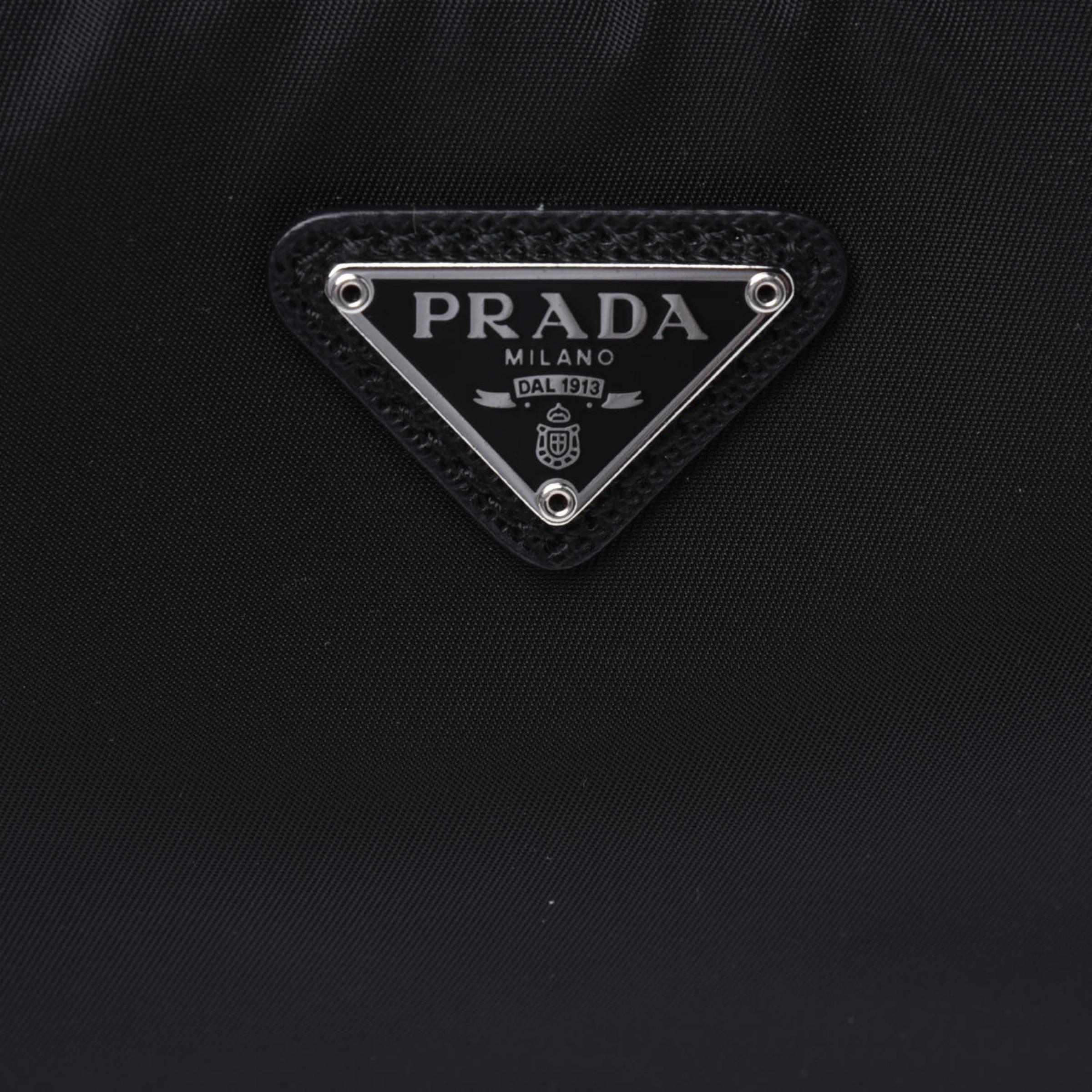 NEW Prada Black Re-Edition 2005 Re-Nylon Shoulder Bag 10