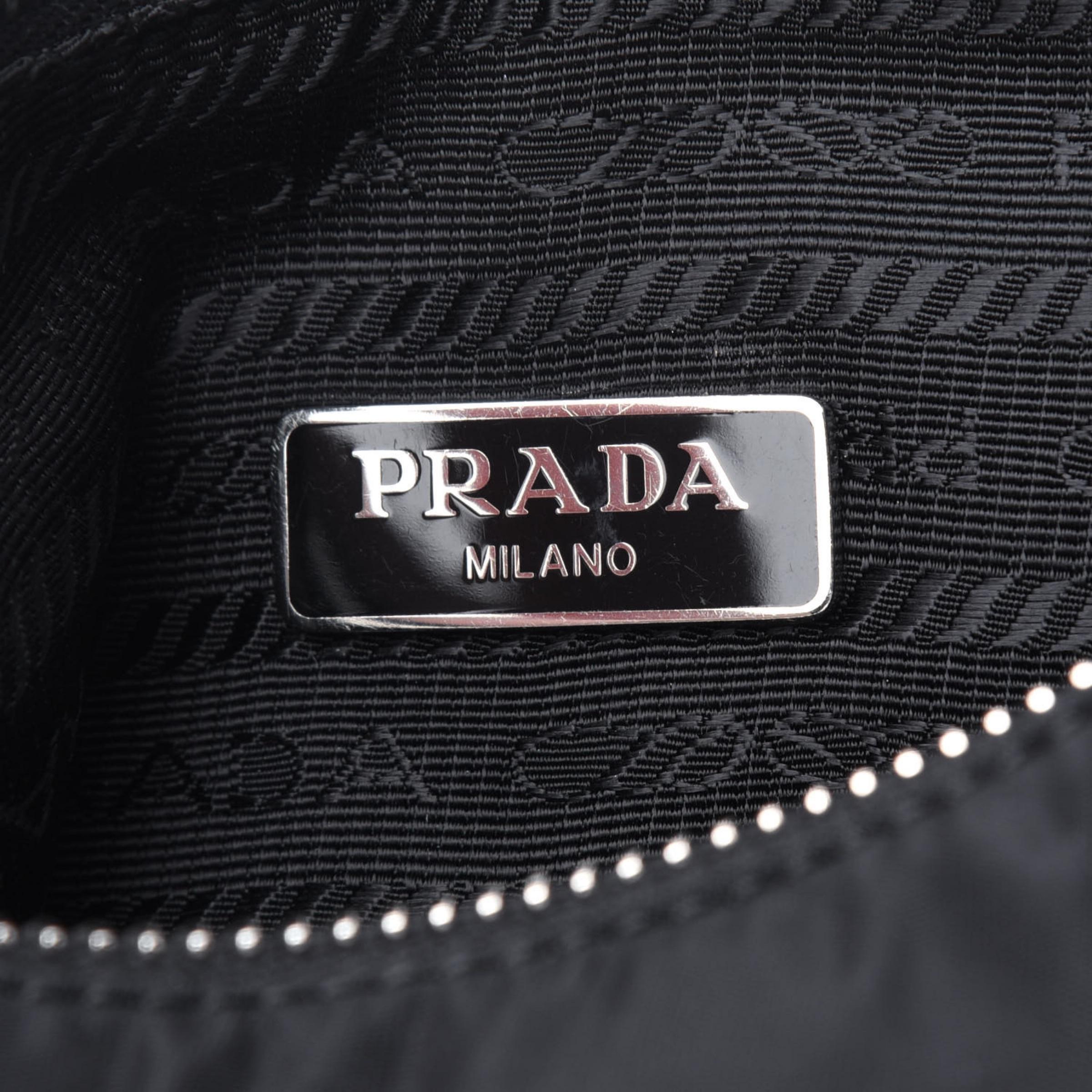 NEW Prada Black Re-Edition 2005 Re-Nylon Shoulder Bag 11