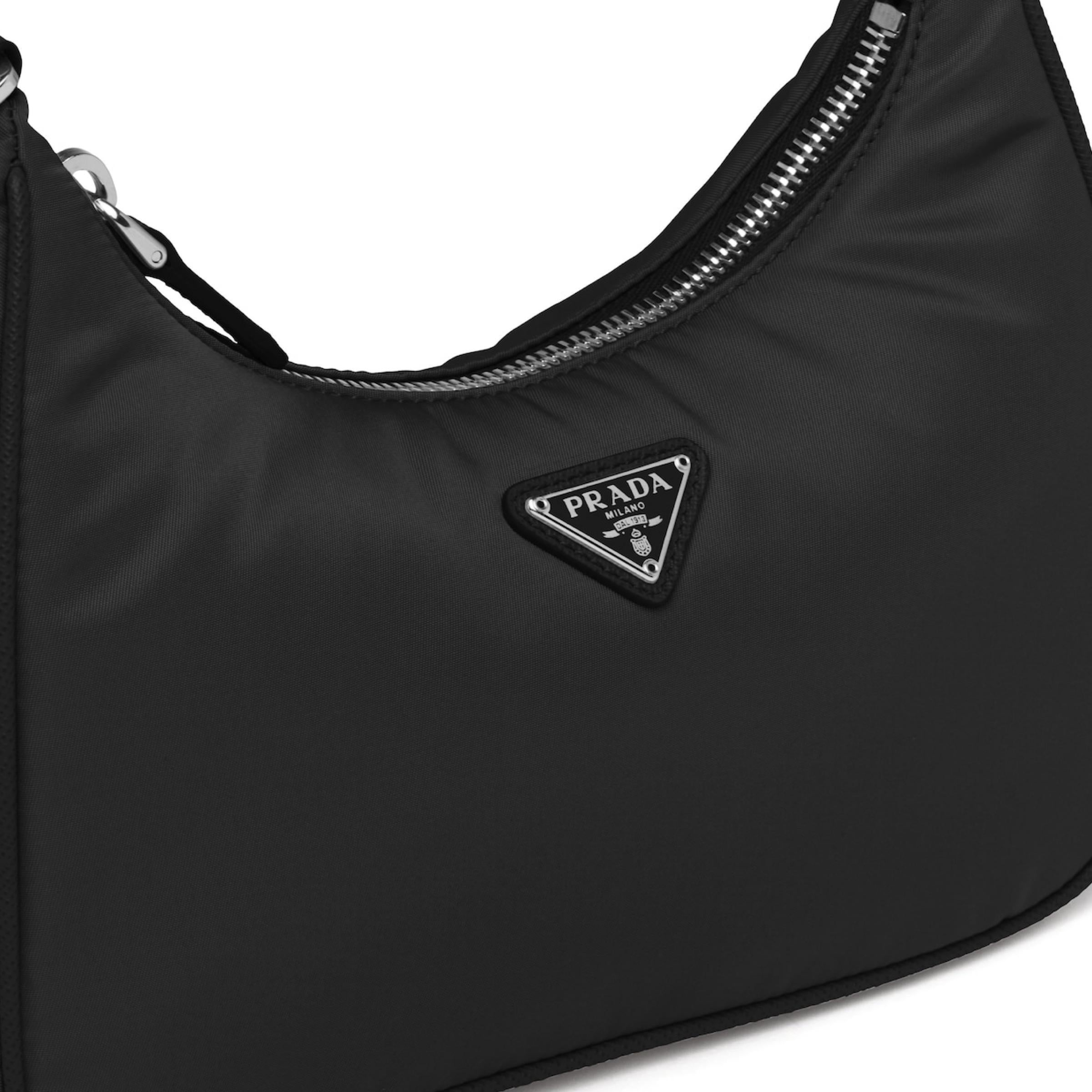 NEW Prada Black Re-Edition 2005 Re-Nylon Shoulder Bag 3