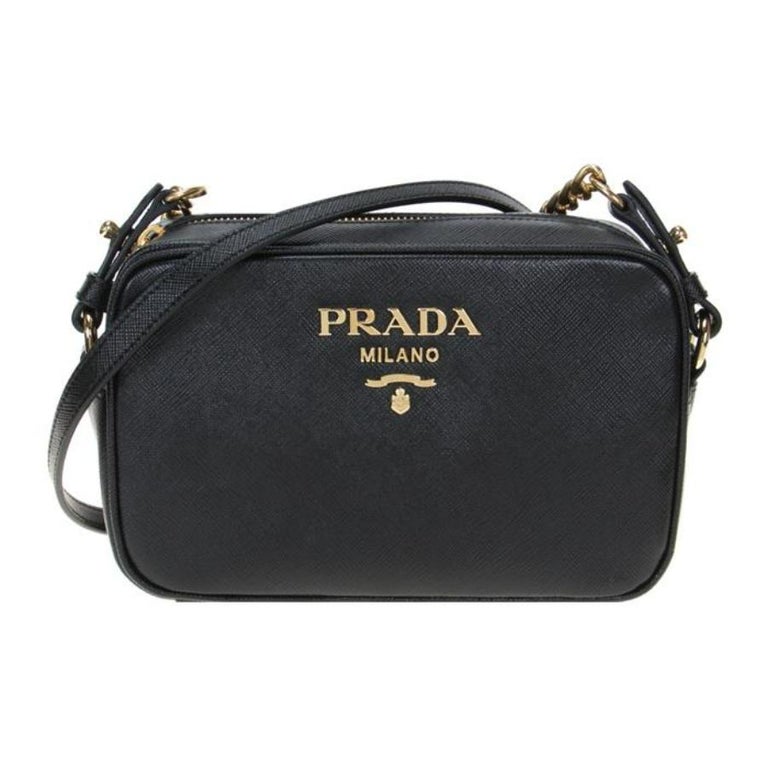 Sold at Auction: Prada Black Nylon Vela Gaufre Shoulder Bag