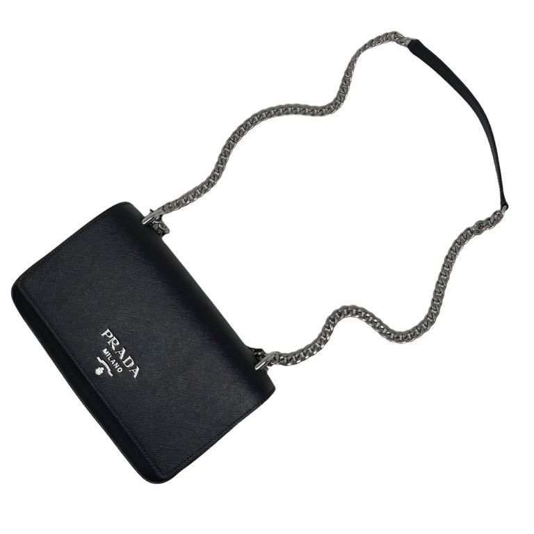 NEW Prada Black Saffiano Leather Crossbody Bag For Sale at 1stDibs prada bag