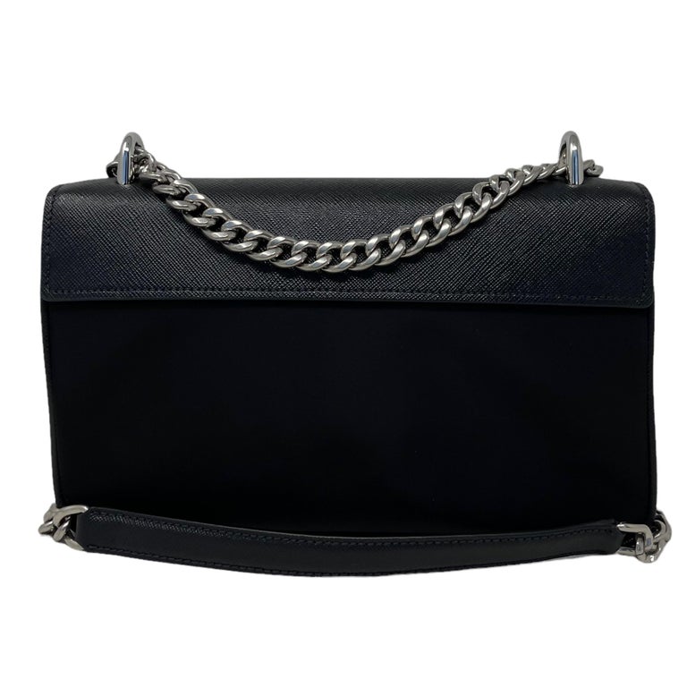 Prada Pattina Saffiano leather shoulder crossbody bag with chain – The Find