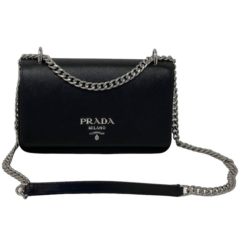 Prada Pattina Cross Body Black Golden-tone Saffiano Leather Shoulder Bag,  Women's Fashion, Bags & Wallets, Cross-body Bags on Carousell