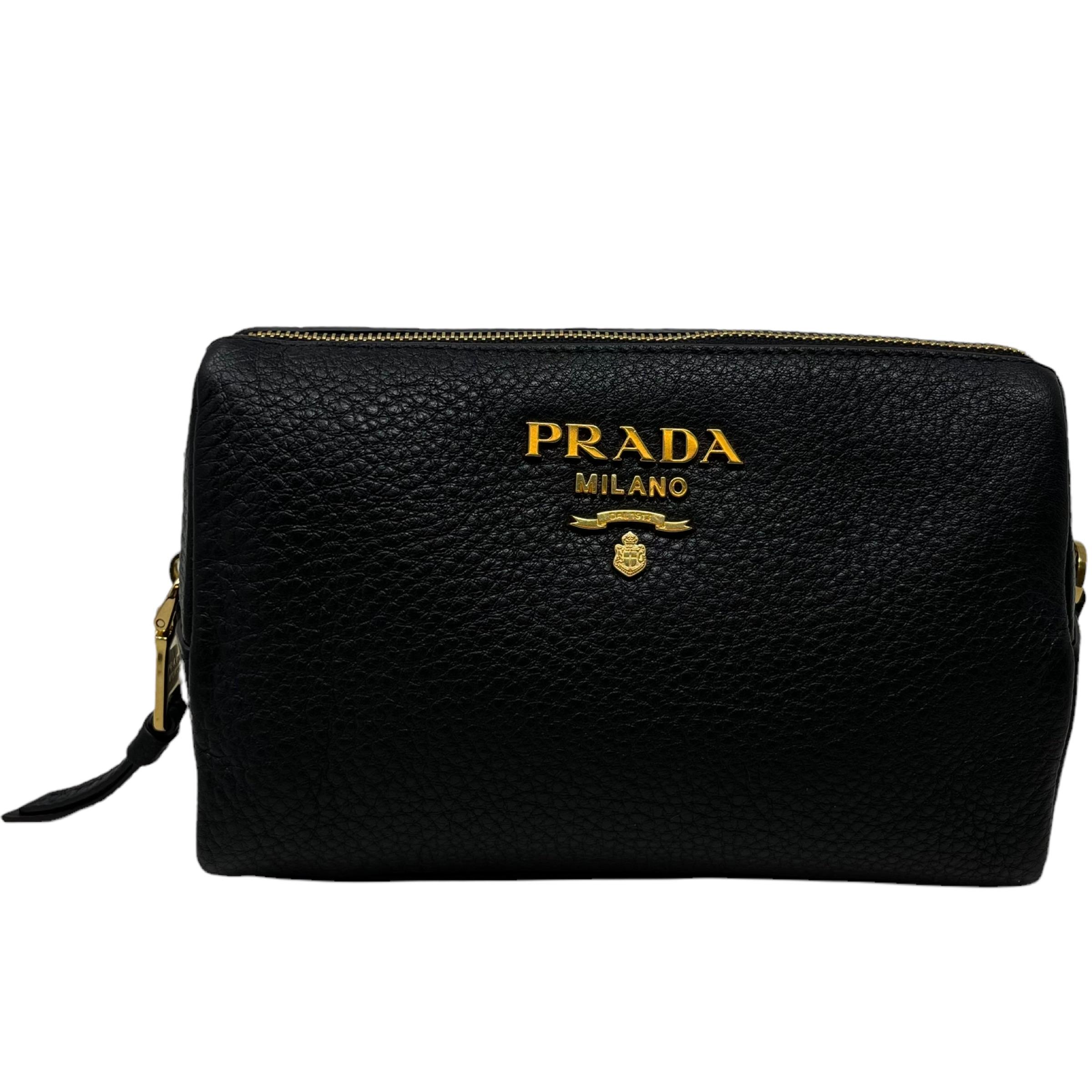 New Prada Black Vitello Daino Leather Cosmetic Pouch Clutch Travel Bag

Authenticity Guaranteed

DETAILS
Brand: Prada
Condition: Brand New
Category: Clutch
Gender: Unisex
Color: Black
Material: Leather
Logo plaque
Gold-tone hardware
Top zip