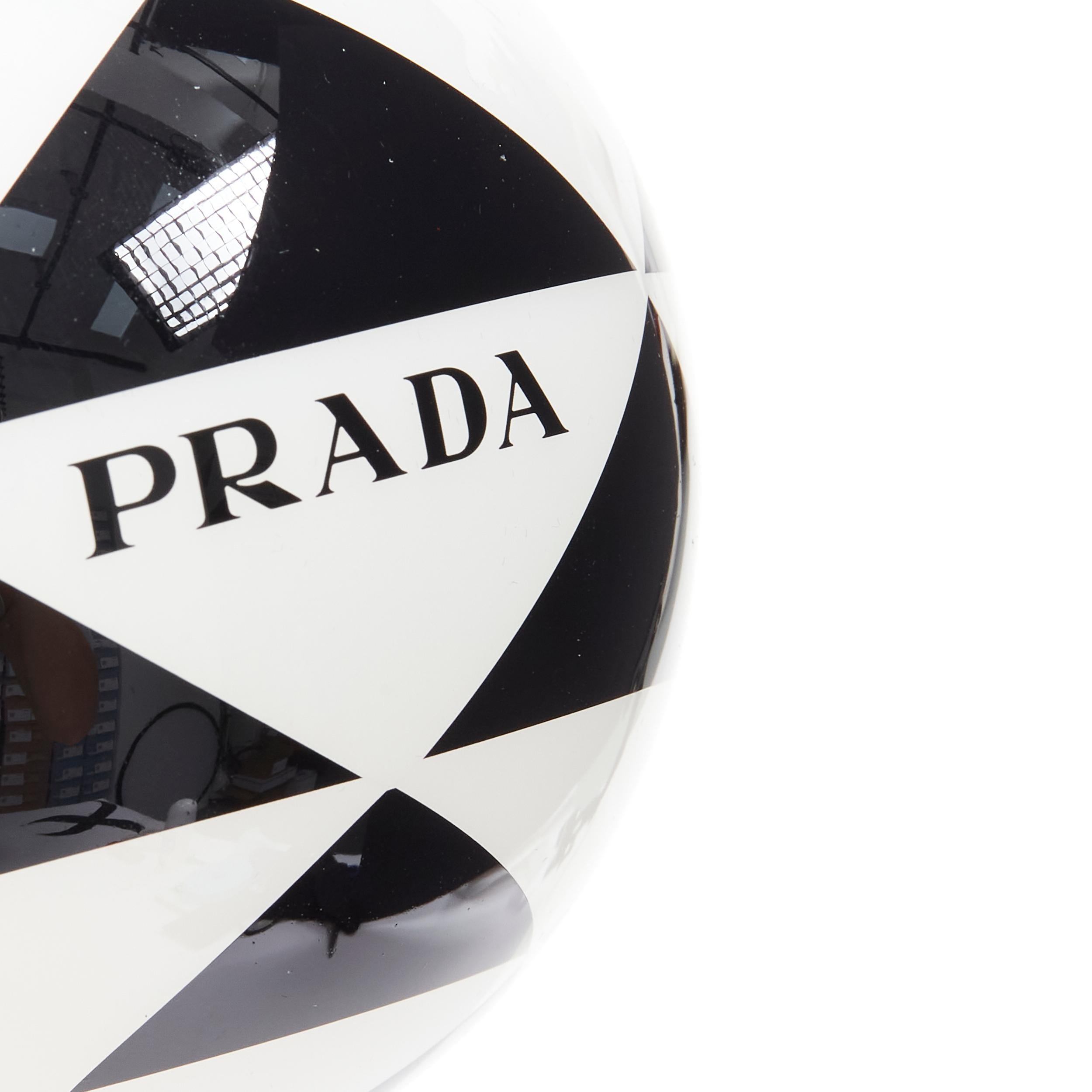 Women's or Men's new PRADA Christmas 2021 Limited Edition black white geometric logo ornament set